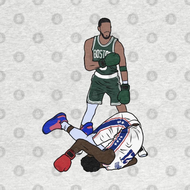 Jayson Tatum KOs Embiid by rattraptees